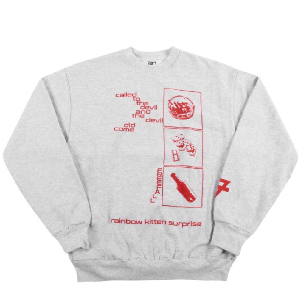 Rainbow Kitten Surprise crewneck